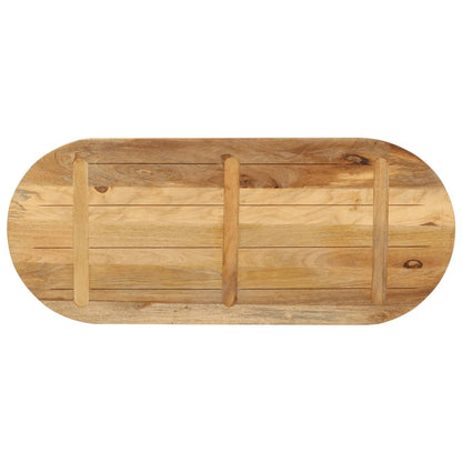 Oval Mango Wood Table Top 140x50x3.8cm - Solid & Rustic Design