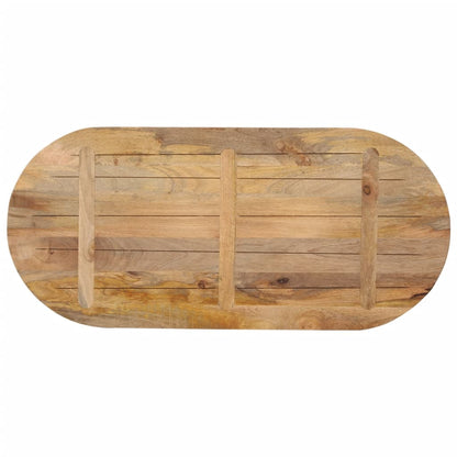 Oval Mango Wood Table Top 90x40x2.5 cm - Solid, Elegant Design
