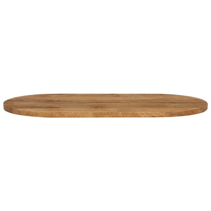 Oval Solid Mango Wood Table Top 140x50x2.5 cm – Natural Finish