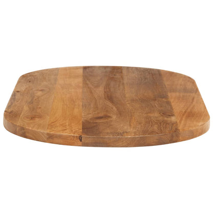 Oval Solid Mango Wood Table Top 140x50x2.5 cm – Natural Finish