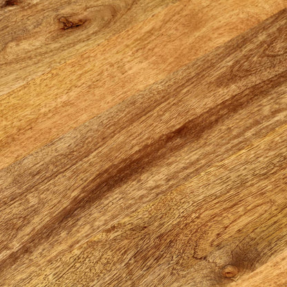 Oval Solid Mango Wood Table Top 100x40x3.8 cm - Natural Finish