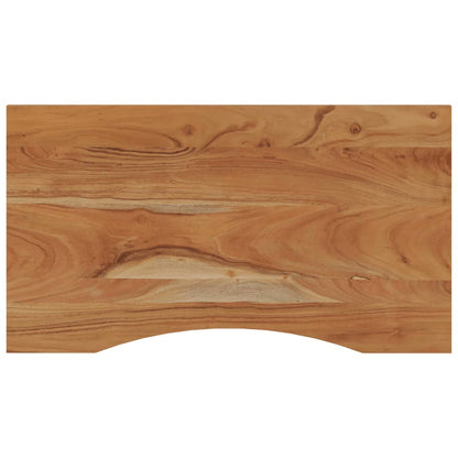 Solid Acacia Wood Desktop, Rectangular 100x50x2.5 cm