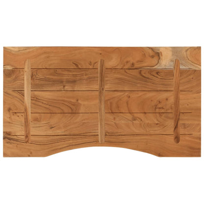 Solid Acacia Wood Desktop, Rectangular 100x50x2.5 cm