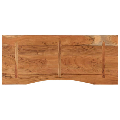 Solid Acacia Wood Desk Top, 120x50x2.5 cm - Natural Finish
