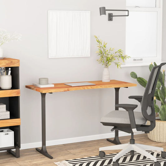 Solid Acacia Wood Desk Top, 120x50x2.5 cm - Natural Finish