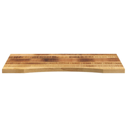 Solid Mango Wood Desktop with Curve - 90x60x2.5 cm