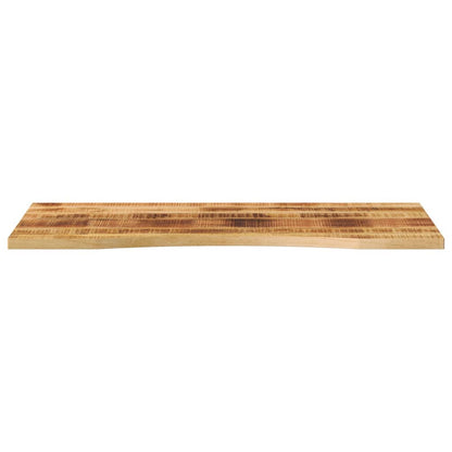 Rough Mango Solid Wood Desktop, Curved 120x60cm, 2.5cm厚