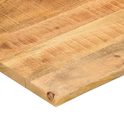 Desk Top with Curve 110x80x2.5 cm Solid Wood Rough Mango