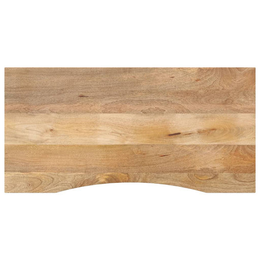 Solid Wood Mango Desktop Curve 120x50 cm - Rustic Finish