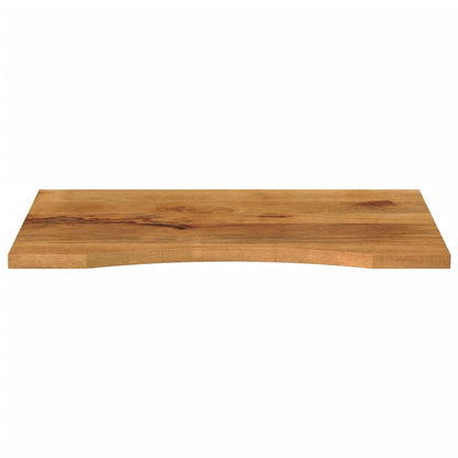Solid Mango Wood Desktop with Curve - 80x50x2.5 cm
