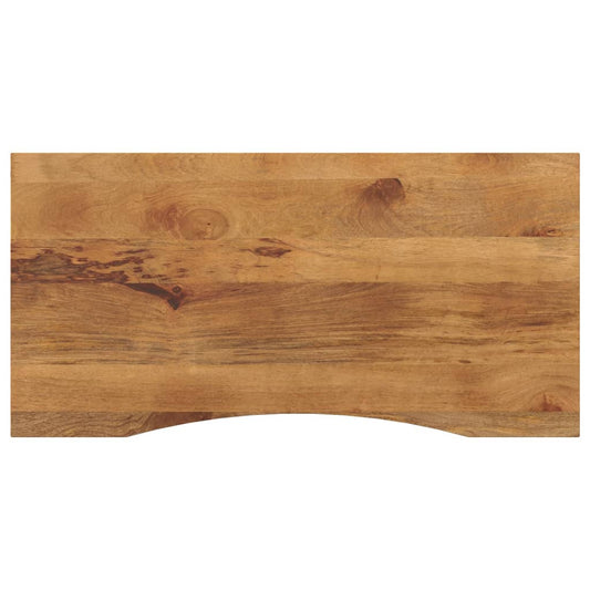 Solid Mango Wood Desktop, Curved 120x50x2.5 cm | Elegant & Durable