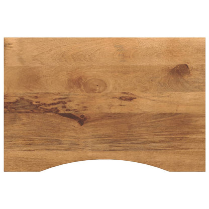 Solid Mango Wood Desktop 90x60x2.5 cm with Curve Design