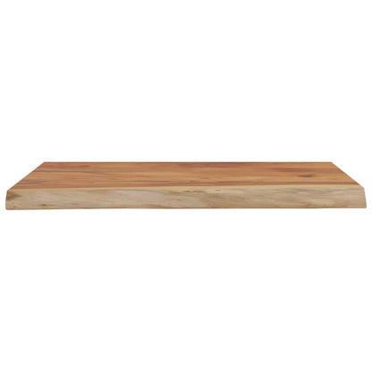 Live Edge Acacia Wood Wall Shelf - 40x30x2.5 cm Rectangular Design