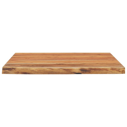 Acacia Live Edge Solid Wood Desktop 80x80x2.5 cm Square