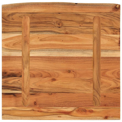 Acacia Live Edge Solid Wood Desktop 80x80x2.5 cm Square