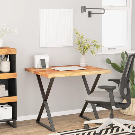 Acacia Live Edge Solid Wood Desktop 80x80x2.5 cm Square