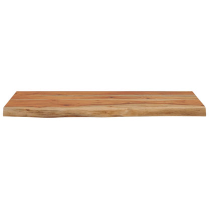 Acacia Live Edge Wall Shelf 40x20cm - Solid Wood Rectangular Design