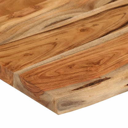 Live Edge Acacia Wood Wall Shelf - 50x30x3.8 cm Rectangular