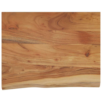 Acacia Live Edge Wall Shelf 50x40x3.8cm – Solid Wood Rectangular Design