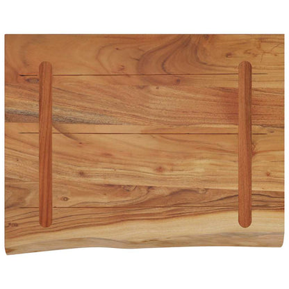 Acacia Live Edge Wall Shelf 50x40x3.8cm – Solid Wood Rectangular Design