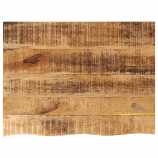 Live Edge Solid Mango Wood Table Top 70x60x2.5 cm