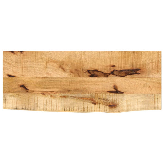 Live Edge Solid Mango Wood Table Top 70x20x3.8 cm