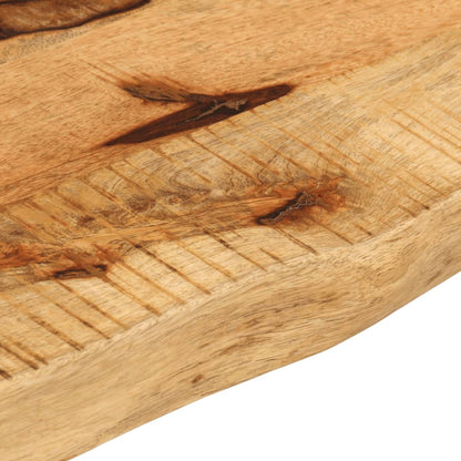 Live Edge Solid Mango Wood Table Top 70x20x3.8 cm