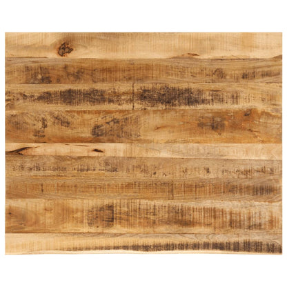 Live Edge Mango Wood Table Top 90x80x3.8 cm - Solid & Rustic
