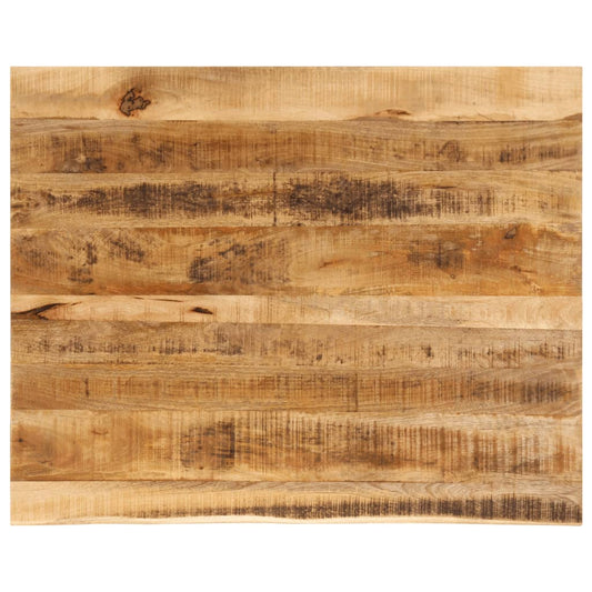 Live Edge Mango Wood Table Top 90x80x3.8 cm - Solid & Rustic