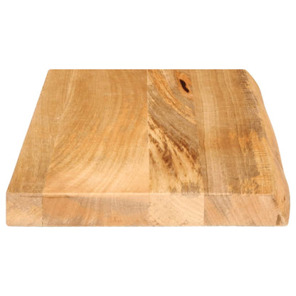 Solid Mango Wood Live Edge Table Top 40x20x2.5 cm