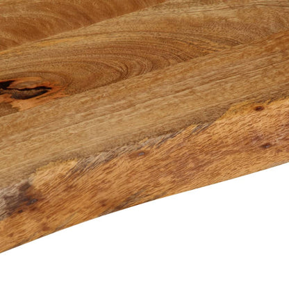 Live Edge Solid Mango Wood Table Top 50x20x2.5 cm