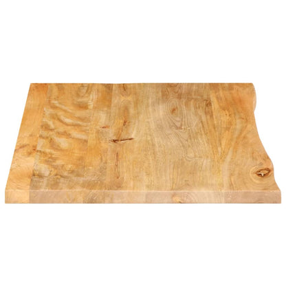 Live Edge Mango Wood Table Top 90x60x2.5 cm - Solid & Stylish