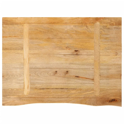 Live Edge Mango Wood Table Top 90x60x2.5 cm - Solid & Stylish
