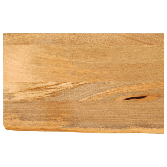 Live Edge Solid Mango Wood Table Top 40x20x3.8 cm