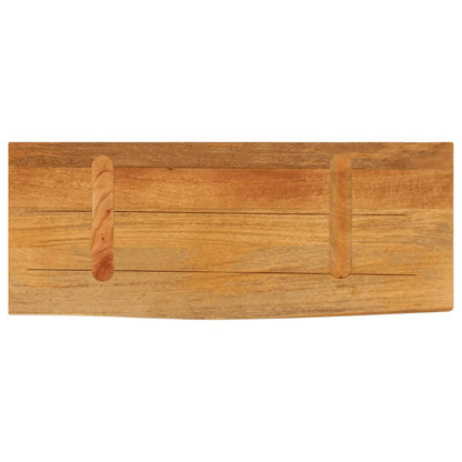 Live Edge Mango Wood Table Top 70x20x2.5 cm - Solid & Stylish