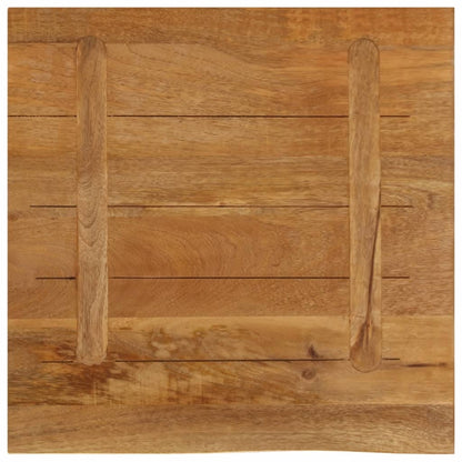 Solid Mango Wood Live Edge Table Top 40x40x2.5 cm