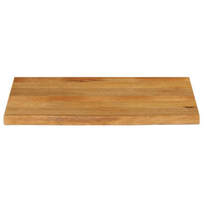 Solid Mango Wood Live Edge Table Top 80x60x2.5 cm