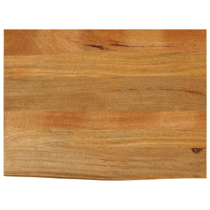 Live Edge Mango Wood Table Top, 90x60x2.5 cm, Solid Wood