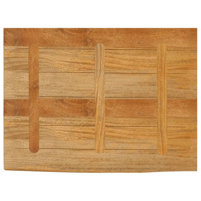 Live Edge Mango Wood Table Top, 90x60x2.5 cm, Solid Wood