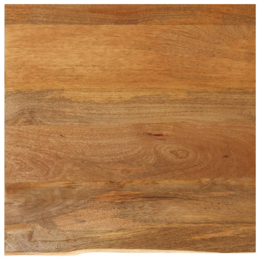 Live Edge Mango Wood Table Top 80x80x2.5 cm - Solid Natural Finish