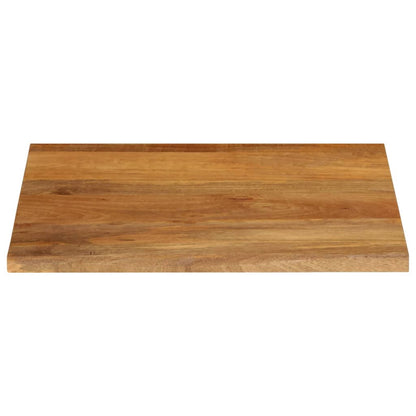 Live Edge Mango Wood Table Top 80x80x2.5 cm - Solid Natural Finish