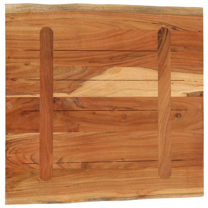 Solid Acacia Live Edge Table Top 40x40x3.8 cm Rectangular