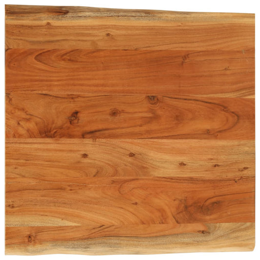 Stunning Acacia Live Edge Solid Wood Table Top, 60x60cm