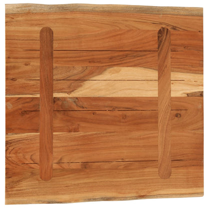 Stunning Acacia Live Edge Solid Wood Table Top, 60x60cm