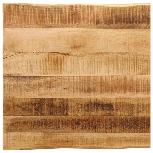 Live Edge Mango Wood Table Top 60x60x2.5 cm - Solid & Stylish