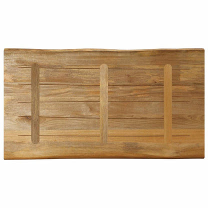 Live Edge Mango Wood Table Top 100x60x2.5 cm - Rustic & Solid