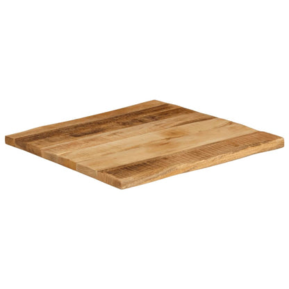 Live Edge Mango Wood Table Top 80x80x2.5 cm - Solid & Stylish