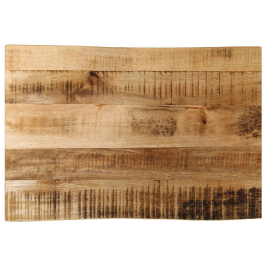 Live Edge Mango Wood Table Top 50x40x3.8 cm - Solid & Stylish