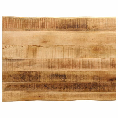 Live Edge Mango Wood Table Top 70x60x3.8 cm