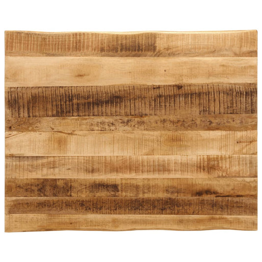 Table Top Live Edge 100x80x3.8 cm Solid Wood Rough Mango